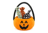 Halloween Pumpkin Basket w/ 3 piece squeaker